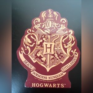 Harry Potter Wooden Hogwarts Block Sign Draco Doemiens Nunquam Titillandus
